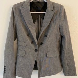 Express Gray Heathered Blazer